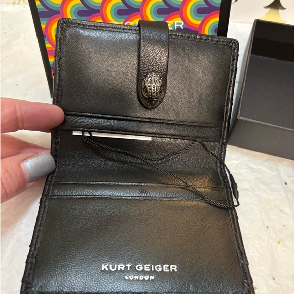 Kurt Geiger Black Quilted Wallet NWT - Picture 7 of 10